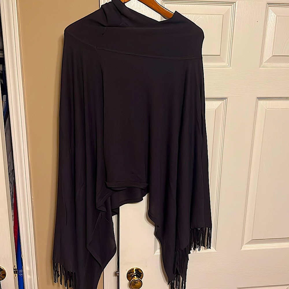 Black throw on wrap